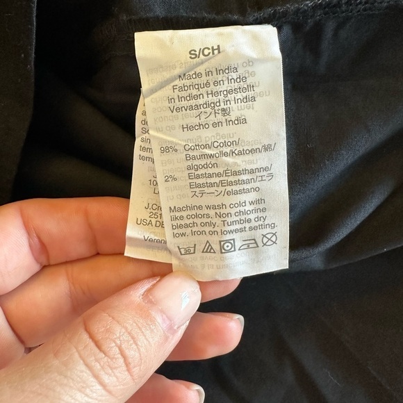 J Crew Jersey Polo Shirt Womens Black Size S - Picture 9 of 9